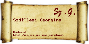 Szélesi Georgina névjegykártya